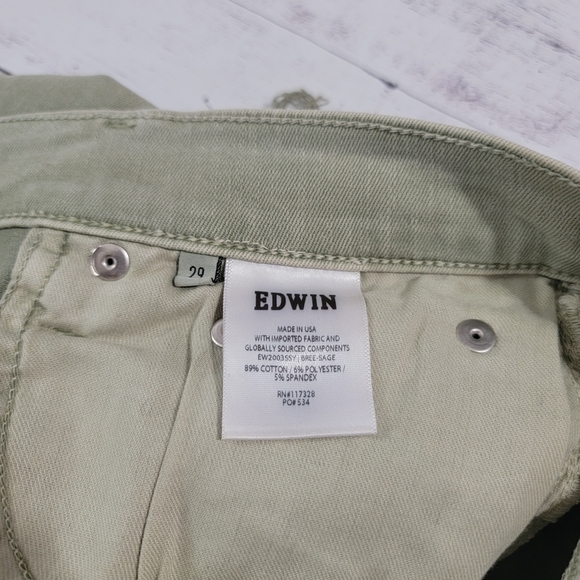 Edwin, Bree Sage Denim Jeans, Size 29 - Picture 6 of 6